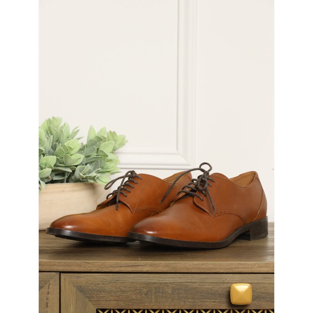 Cole Haan Men’s Oxford Dress Shoes Brown Leather Size 8 M Classic Business